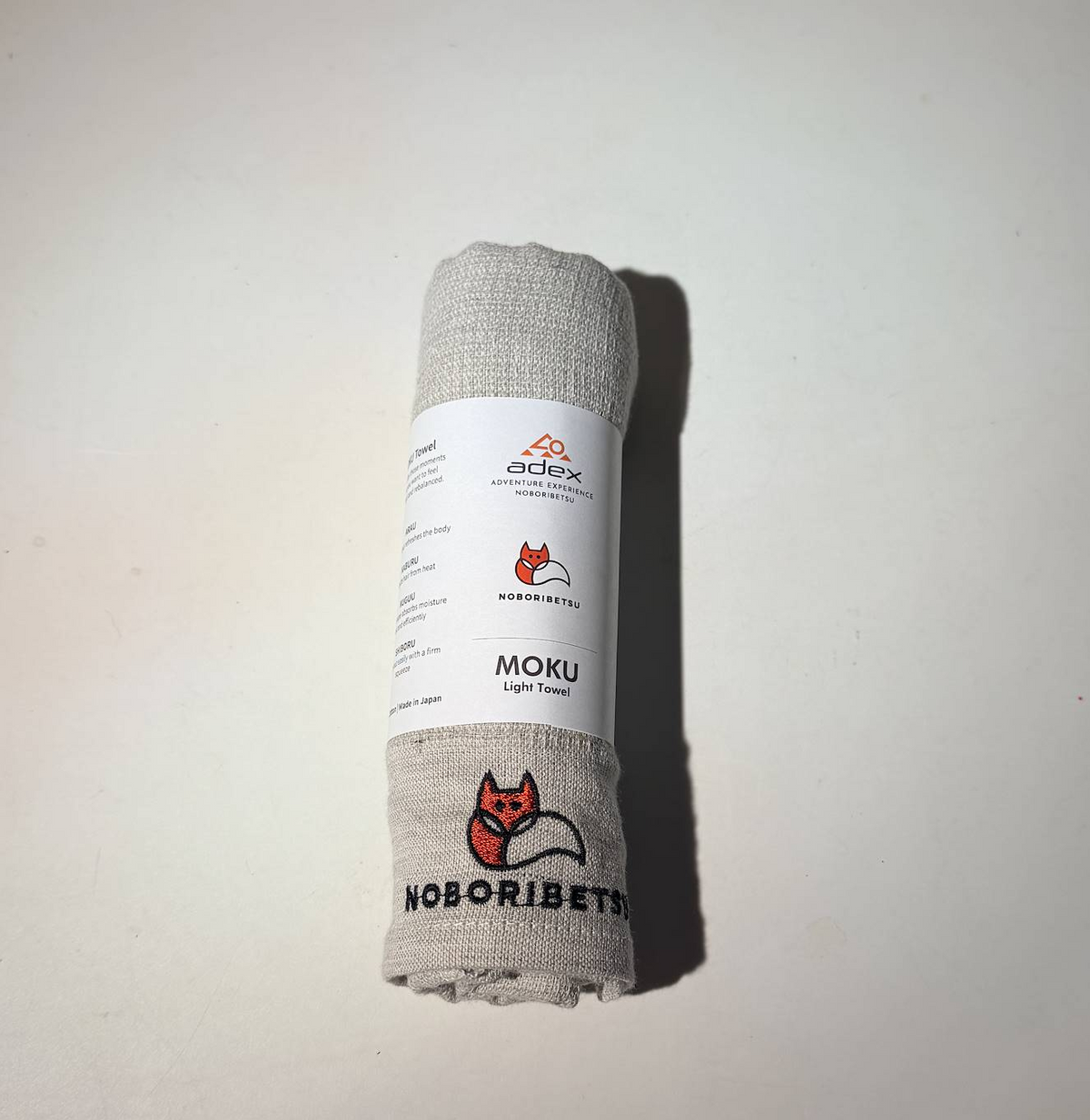 Noboribetsu Fox Logo Moku LIght Towel