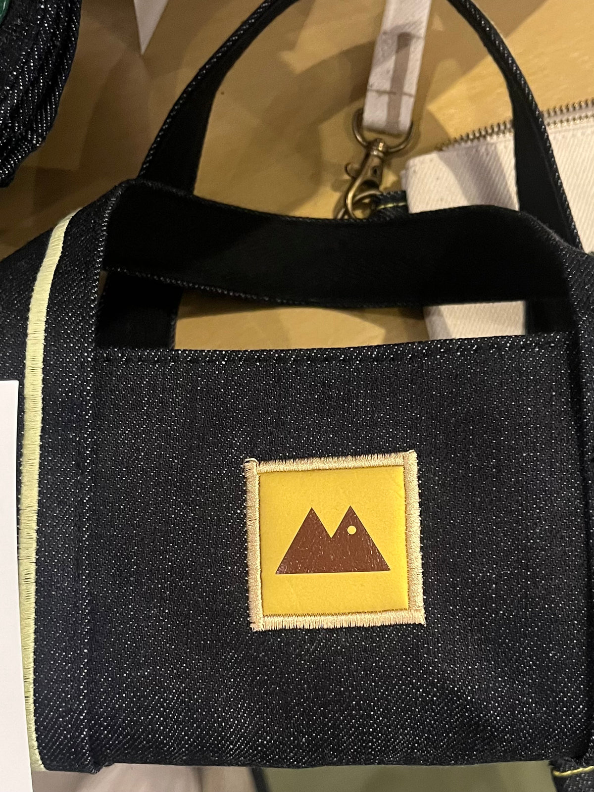 fish mountain tote mini denim