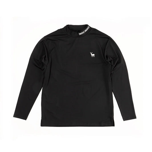 TNOC MOVE THE TEE-LS MOCK NECK LONG SLEEVE  Color: NIGHT BLACK