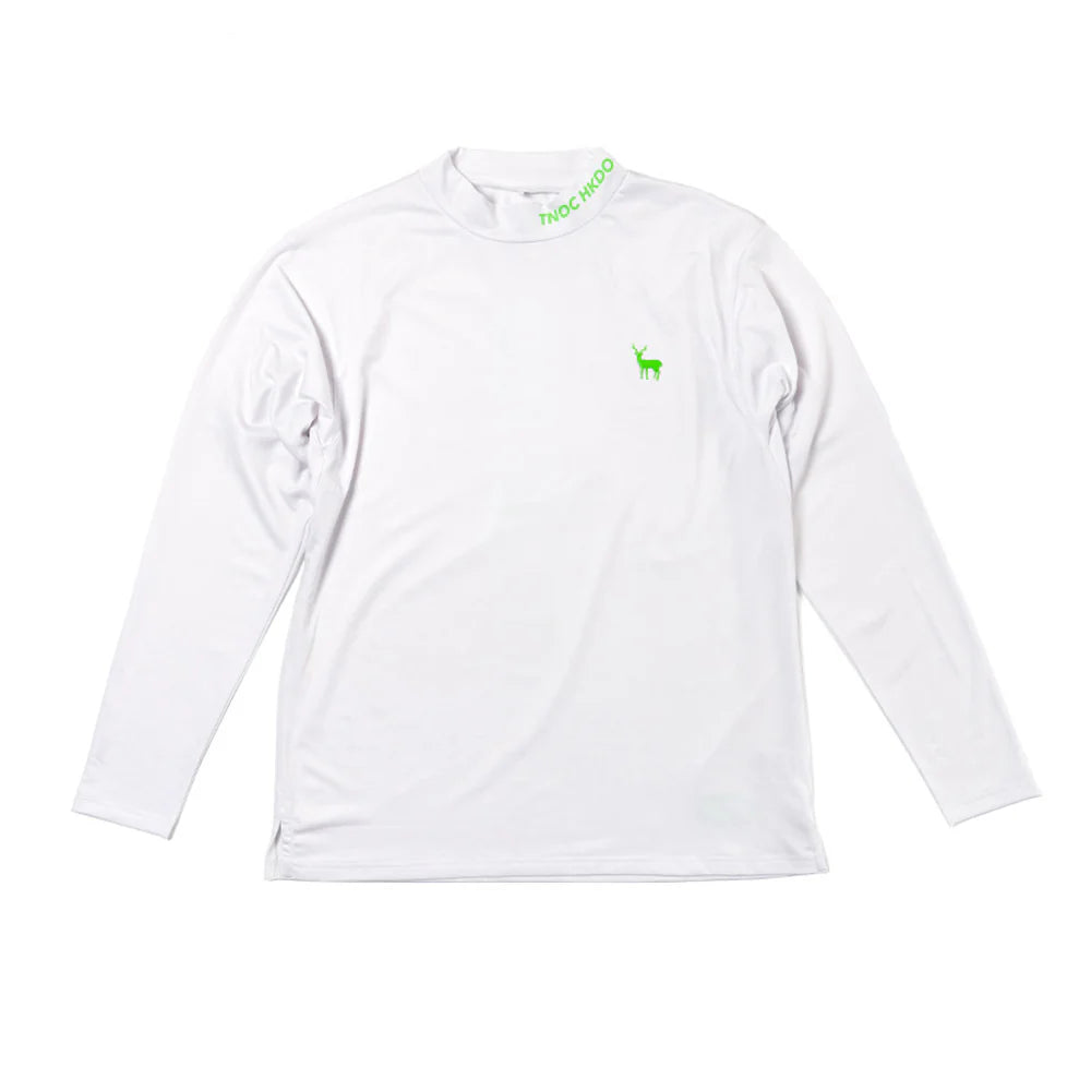 TNOC MOVE THE TEE-LS MOCK NECK LONG SLEEVE  Color: SNOW WHITE