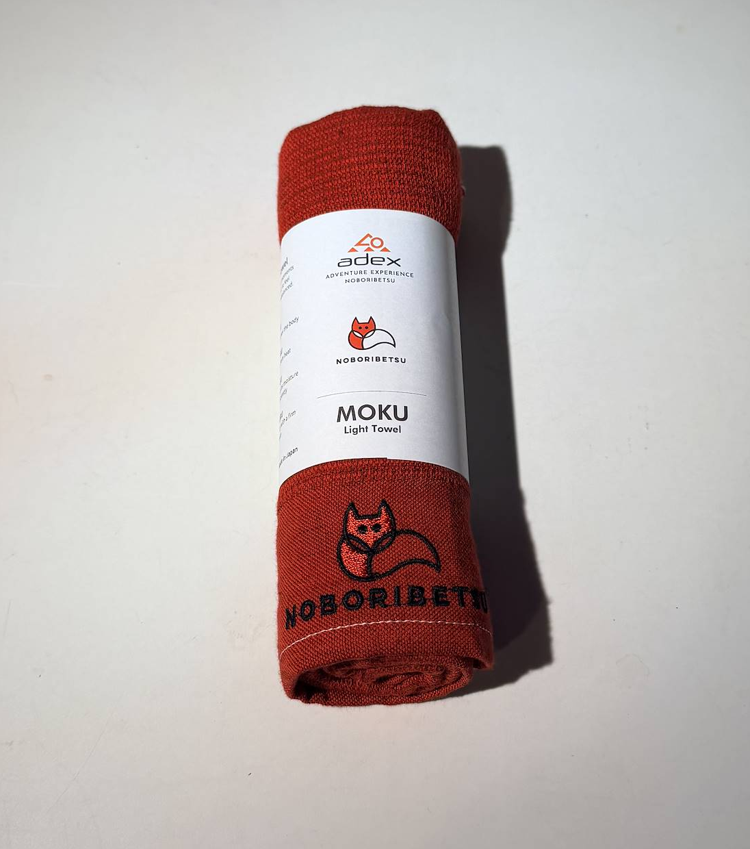 Noboribetsu Fox Logo Moku LIght Towel