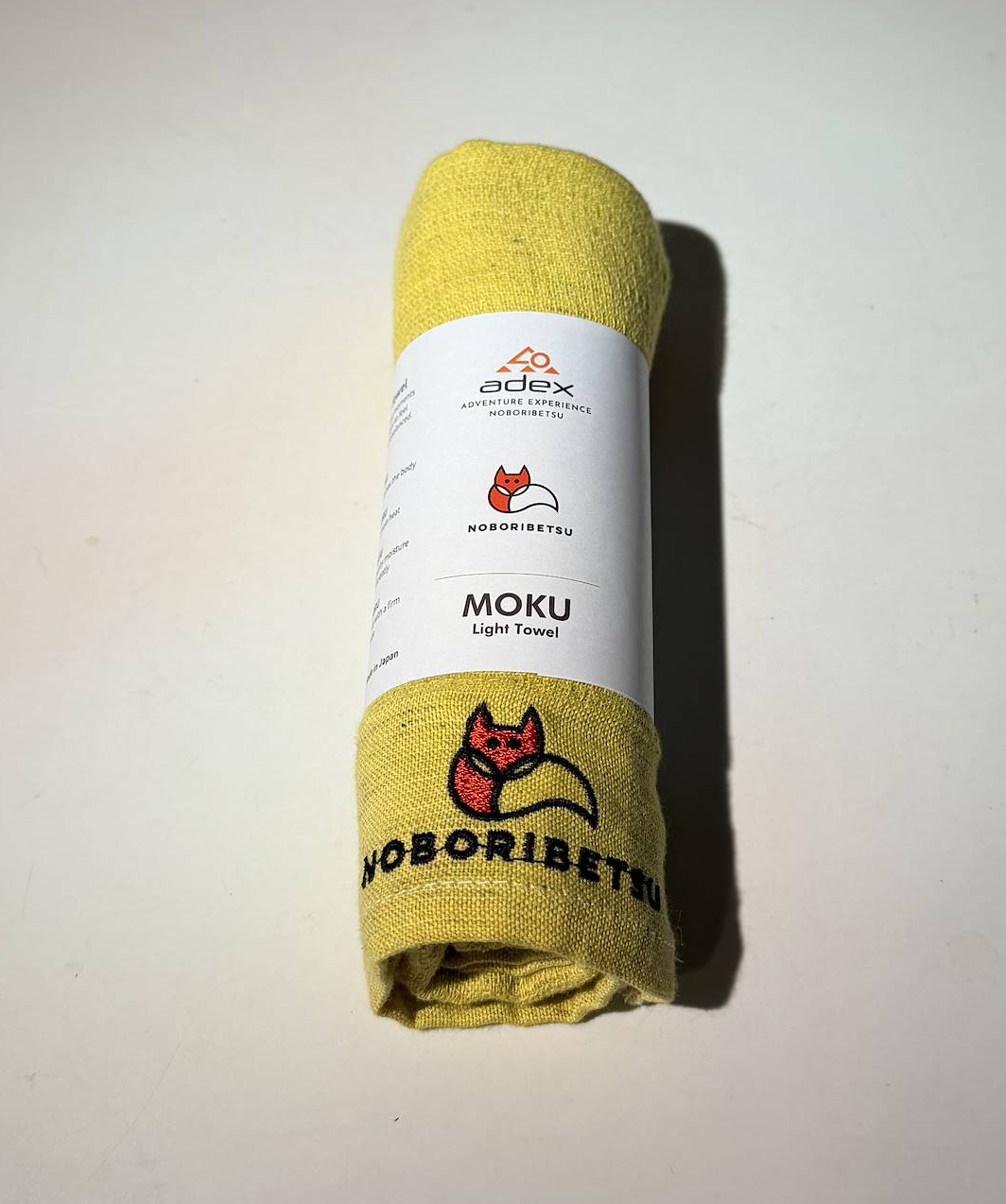 Noboribetsu Fox Logo Moku LIght Towel